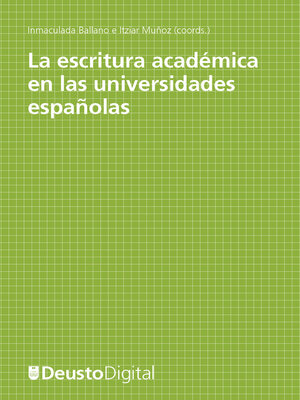 cover image of La escritura académica en las universidades españolas